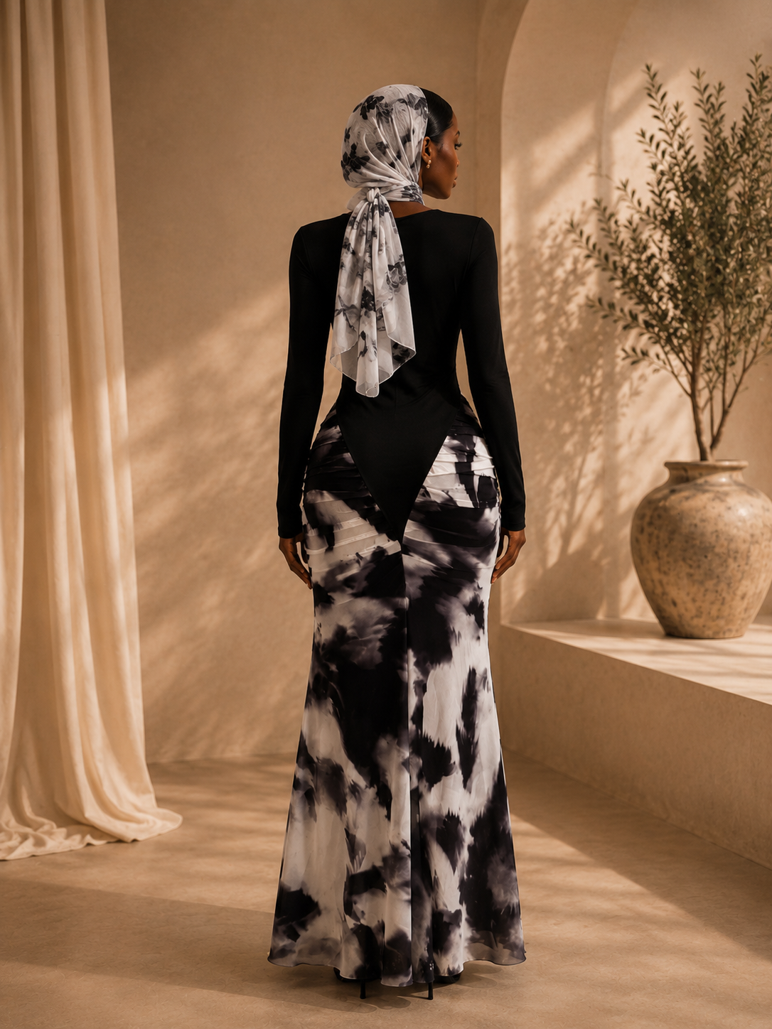 IMPERIALE Monochrome Muse Gown
