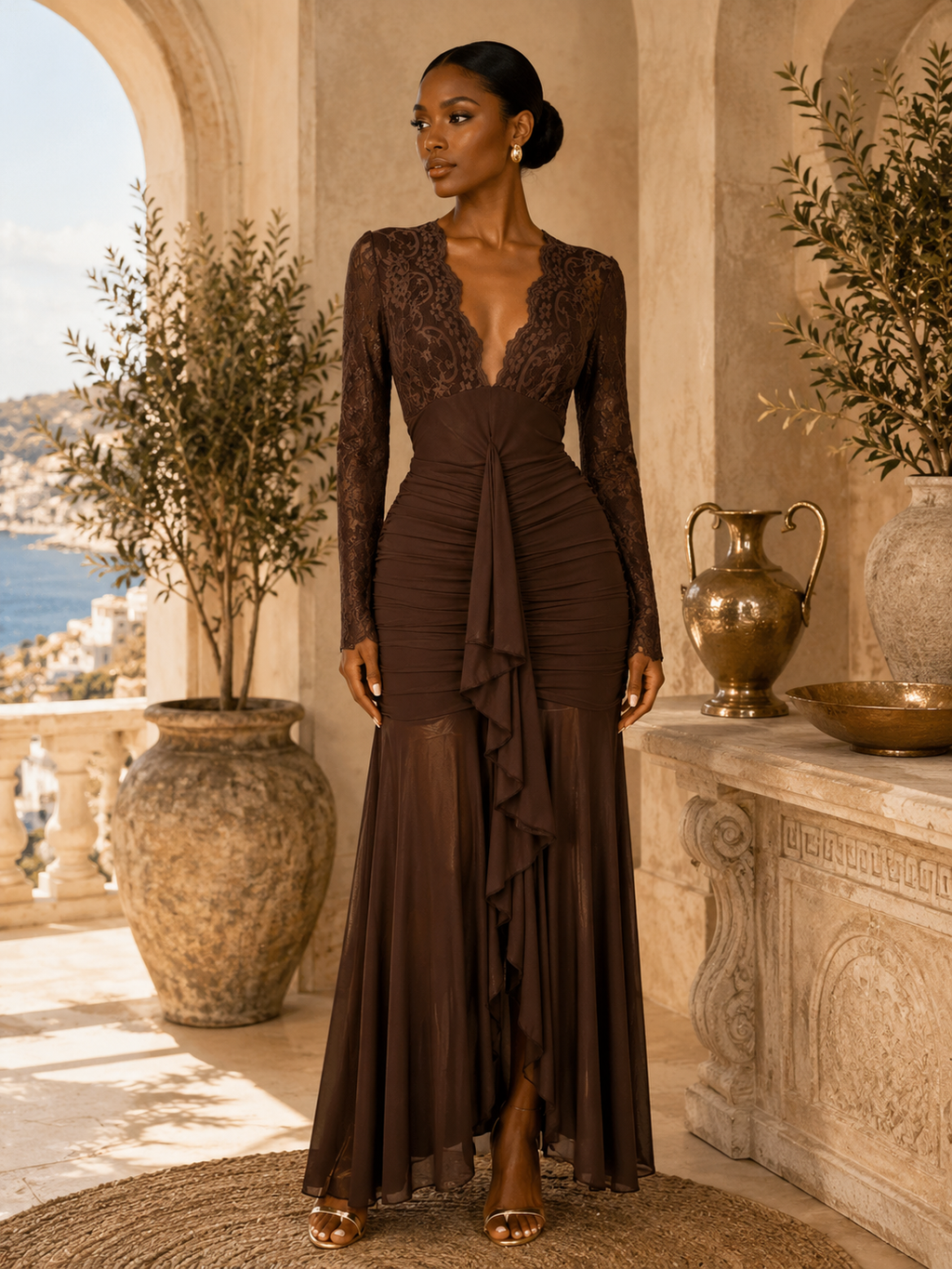 IMPERIALE Espresso Romance Gown