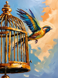 The Courage to Fly - A Transformational Fine Art Canvas - 40 × 60 inches
