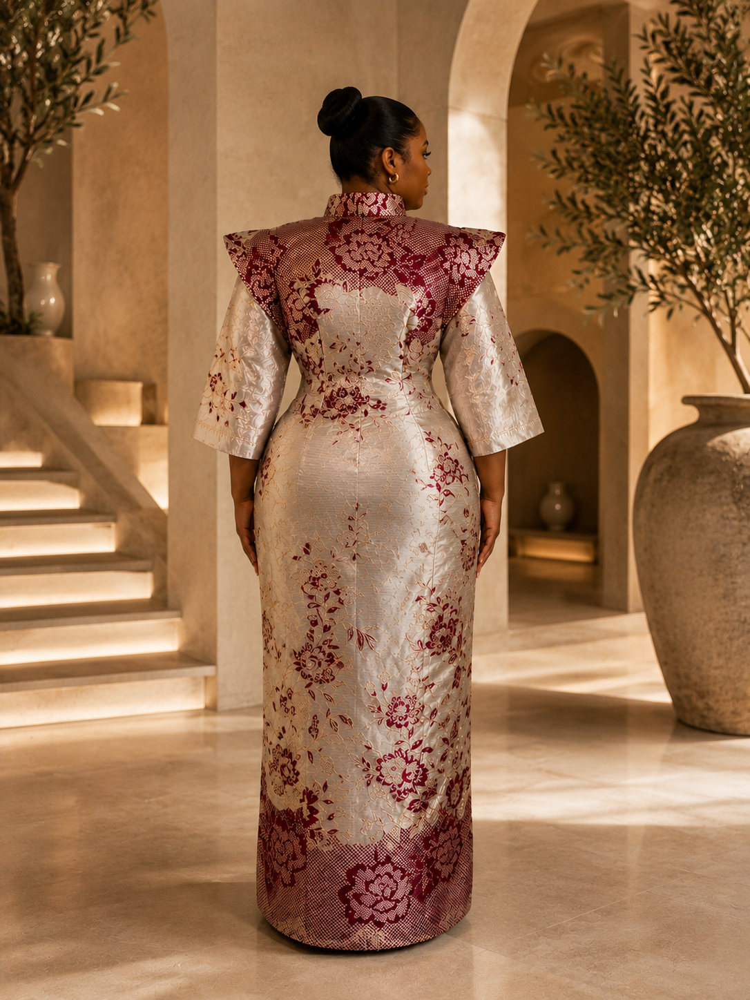 IMPERIALE Royal Duchess Couture Brocade Gown - Plus Size - 3XL