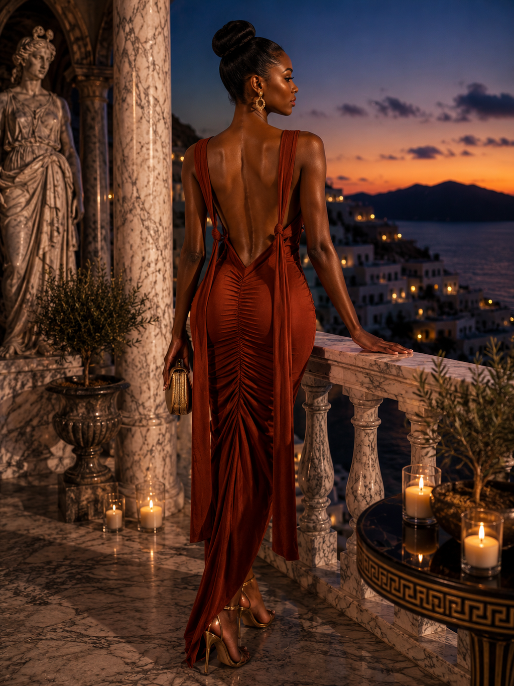 IMPERIALE Sienna Royale Open-Back Evening Gown