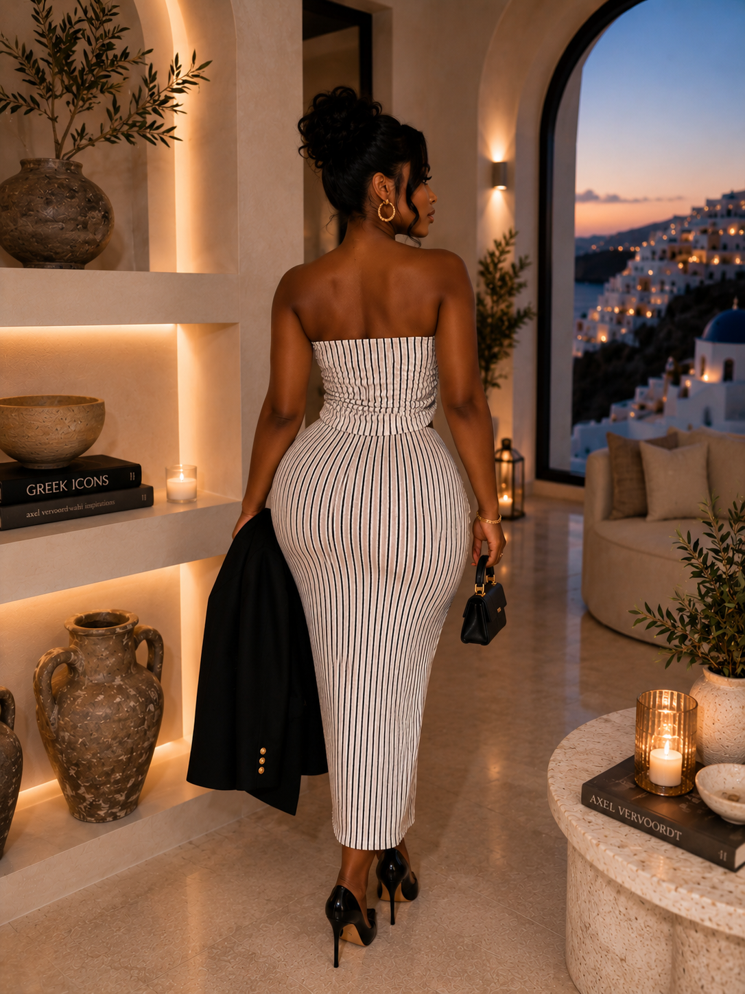 IMPERIALE Côte d'Azur Luxe Three-Piece Skirt Set