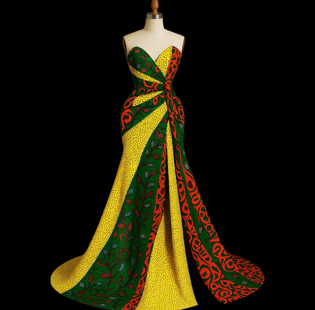 IMPERIALE Royal Heritage Ankara Couture Gown - S/M