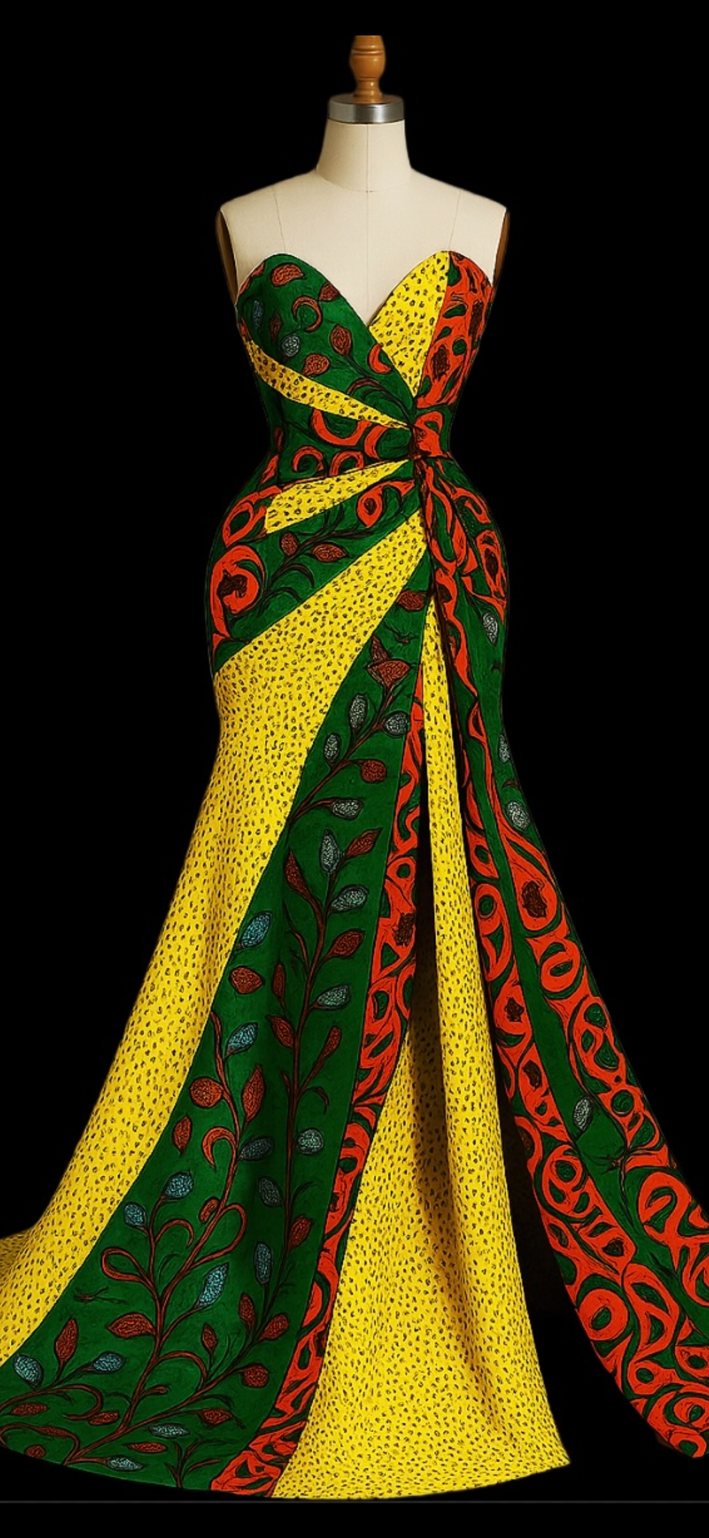 IMPERIALE Royal Heritage Ankara Couture Gown - S/M
