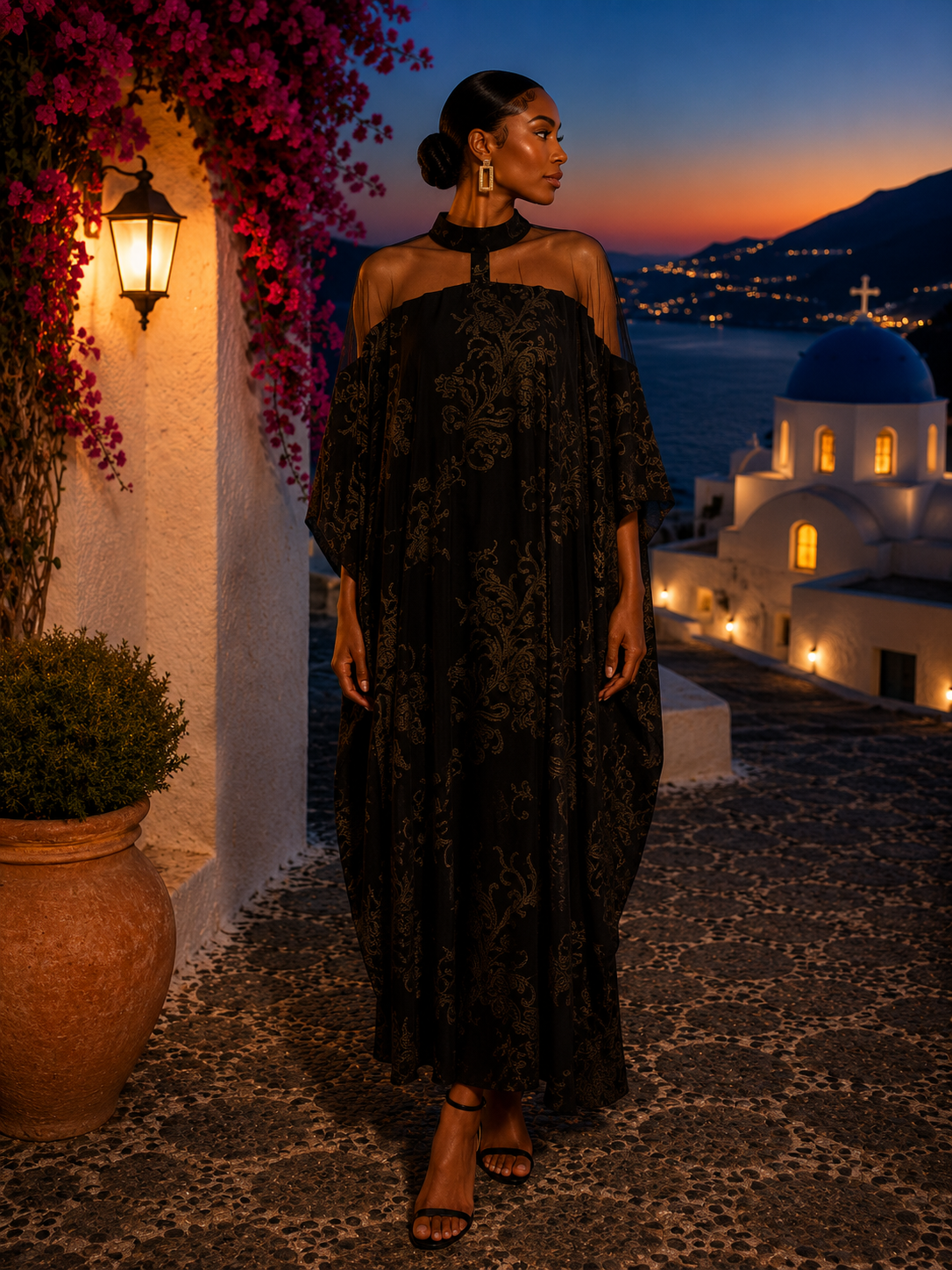 IMPERIALE Noir Empress Kaftan