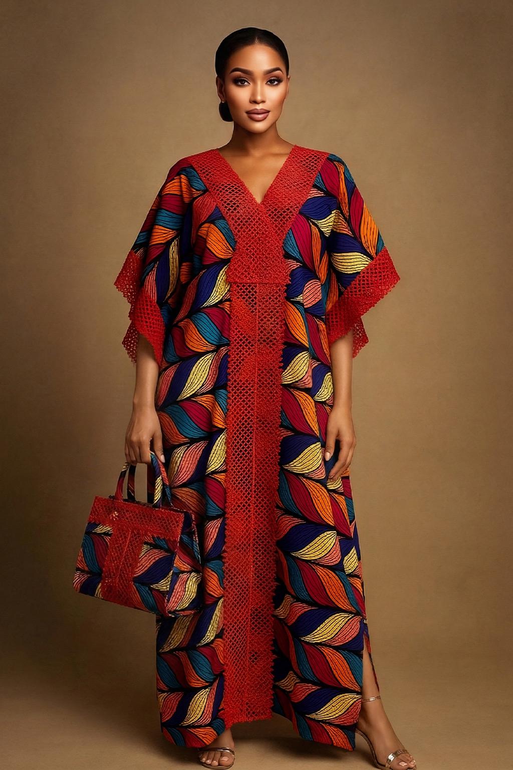 IMPERIALE Lace-Infused Ankara Luxe Kaftan Collection