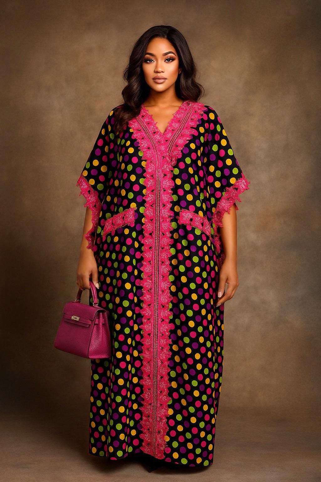 IMPERIALE Lace-Infused Ankara Luxe Kaftan Collection