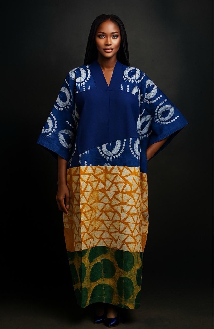 Imperiale’s ADIRE × ASO-OKE Bubu Kaftan Collection  - 3 different Styles