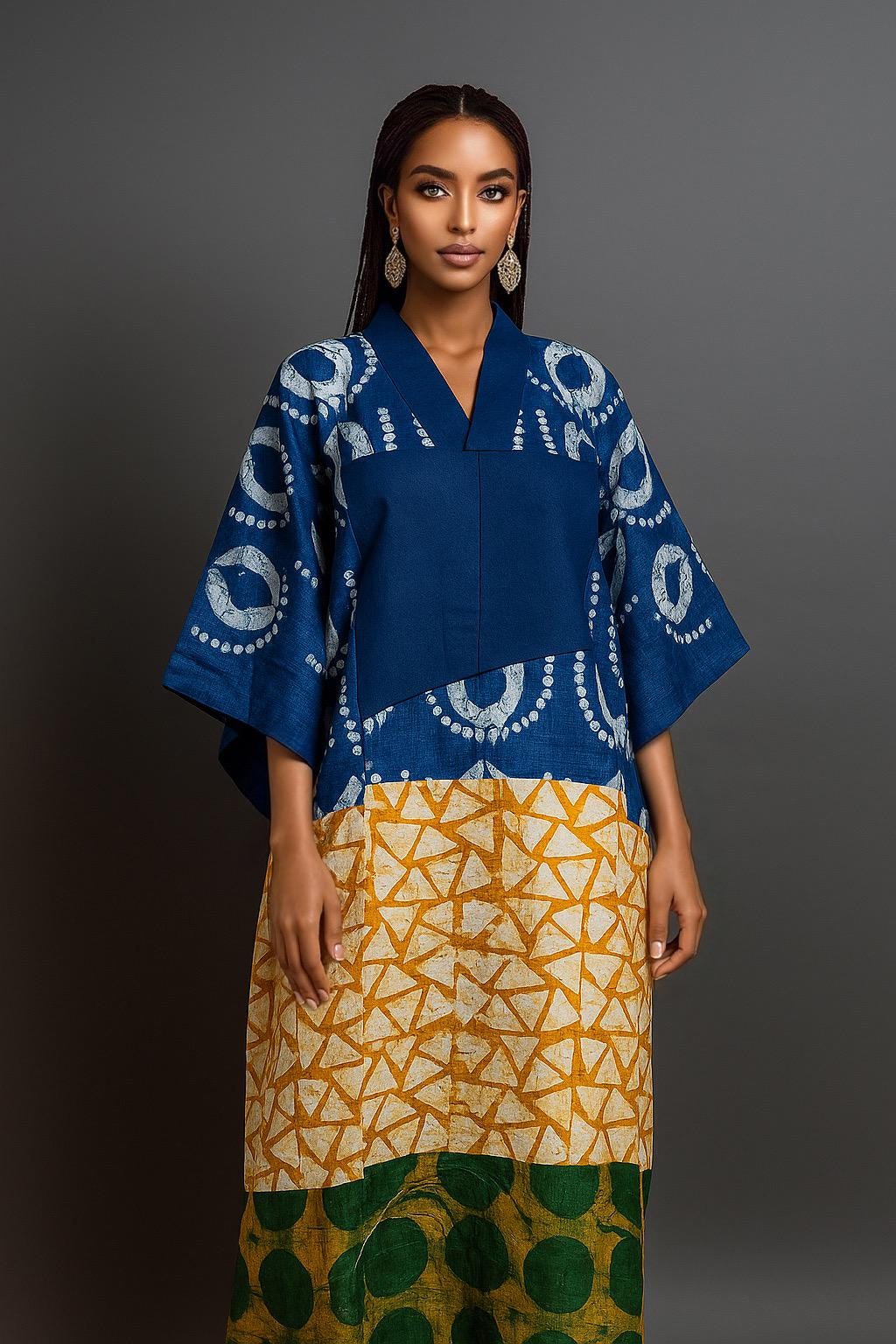 Imperiale’s ADIRE × ASO-OKE Bubu Kaftan Collection  - 3 different Styles